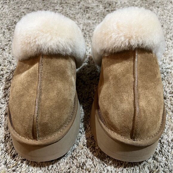UGG Women's Disquette Slippers Chestnut Model 1122550 New W/O Box ~ Size 9 - Picture 3 of 10